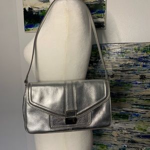 Calvin Klein Silver Shoulder Bag